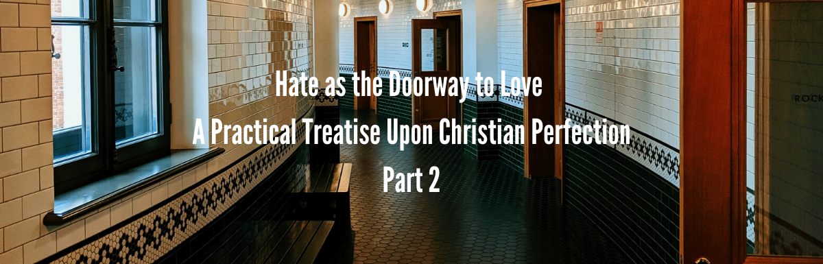 A Blog, Hate as the Doorway to Love, A Practical Treatise Upon Christian Perfection, Part 2