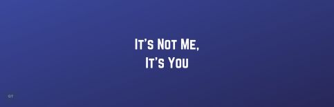 It's Not Me, It's You a sermon by Gary Thomas