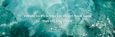 Verses to Pick You Up When Your Face Has Hit the Floor a blog by Gary Thomas